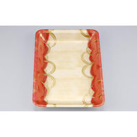 シーピー化成 発泡トレー 新LL28-30 波瓦赤 055122830A590 1ケース(900個(100個×9)（直送品）