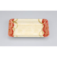 シーピー化成 発泡トレー 新LQ14-25 波瓦赤 055171425A590 1ケース(1500個(100個×15)（直送品）