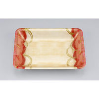 シーピー化成 発泡トレー 新LQ18-33 波瓦赤 055171833A590 1ケース(900個(100個×9)（直送品）