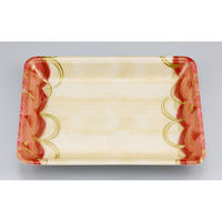 シーピー化成 発泡トレー 新LR21-30 波瓦赤 055182130A590 1ケース(600個(100個×6)（直送品）