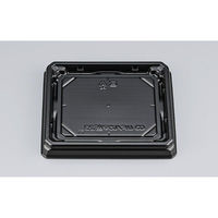 シーピー化成 寿司容器 UFハカマ板23 黒 本体 0597123000525 1ケース(600個(50個×12)（直送品）