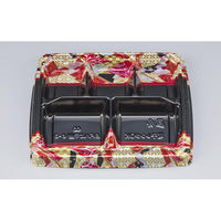 シーピー化成 弁当容器 BFハカマ膳6-3 鶴姫赤 本体(N) 0746106038945 1ケース(600個(50個×12)（直送品）