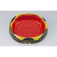 シーピー化成 どんぶり容器 BFハカマ集小判45 みやこ扇赤 本体N 0748645006185 1ケース(400個(50個×8)（直送品）