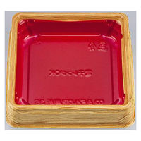 シーピー化成 どんぶり容器 BFハカマ集折35 杉板赤 本体(N) 0748735001355 1ケース(600個(50個×12)（直送品）