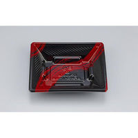 シーピー化成 どんぶり容器 BFツイスト17-14浅 筆勢黒赤 本体 0772171421445 1ケース(1200個(50個×24)（直送品）