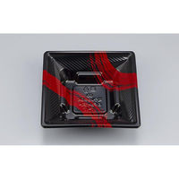 シーピー化成 どんぶり容器 BFツイスト17-17 筆勢黒赤 本体 0772171701445 1ケース(900個(50個×18)（直送品）