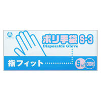 福助工業 衛生資材 ポリ手袋指フィットタイプ
