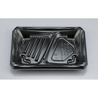 シーピー化成 弁当容器 CBFつむぎ5-4 黒 本体 0A00205040525 1ケース(800個(50個×16)（直送品）