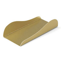 天満紙器 ケーキトレー CP-131 ケーキプレート 長方形小(ゴールド) 2780511 1ケース(2000個(100個×20)（直送品）