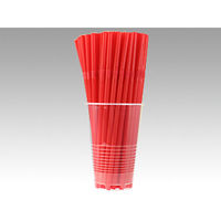 フレックスストローK 赤 裸 500本入 3220015 1ケース(30個(1個×30))（直送品）