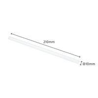 裸タピオカストローK 透明 10φ×210mm 200本 32201213 1ケース(20個(1個×20))（直送品）