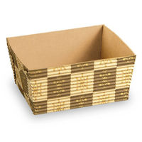 天満紙器 ケーキトレー CT500 ベーキングトレー(茶ブロック) 3810097 1ケース(1000個(50個×20)（直送品）