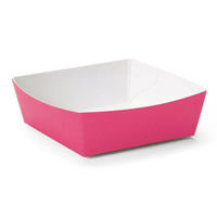 天満紙器 ケーキトレー PC-07 カラーココット(カメリア) 3850407 1ケース(500個(50個×10)（直送品）