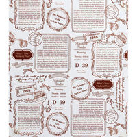 天満紙器 WPB34 ワックスペーパーロゴ218×250 3853054 1ケース(4000個(1000個×4)（直送品）