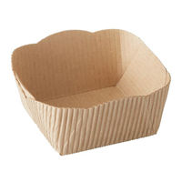 天満紙器 ケーキトレー CT8735 ベーキングトレー(茶無地) 4798735 1ケース(1500個(50個×30)（直送品）