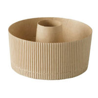 天満紙器 ケーキトレー SC8745 スモールシフォン(茶無地) 4798745 1ケース(300個(25個×12)（直送品）