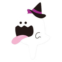 天満紙器 XG244 ケーキピック(ハラペコオバケ) 6098131 1ケース(500個(100個×5)（直送品）