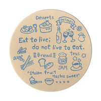 九州紙工 カフェコースターブルー未晒クッション紙丸型(90×90mm 厚み1mm) CO-7 1ケース(5000個(100個×50)（直送品）