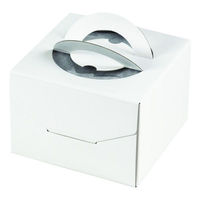 ヤマニパッケージ ケーキ箱 デコホワイト135 5号 DE-171 1ケース(100個(25個×4)（直送品）