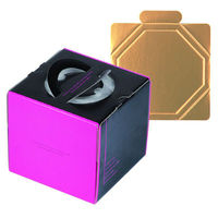 ヤマニパッケージ ケーキ箱 ラグジュデコ4.5号(金台紙付) DE-180T 1ケース(100個(1個×100)（直送品）