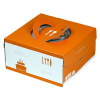 ヤマニパッケージ ケーキ箱 ソレイユデコ135 7号 DE-194 1ケース(100個(25個×4)（直送品）