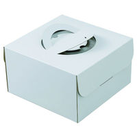 ヤマニパッケージ ケーキ箱 デコホワイト150 7号 中央差し DE-223 1ケース(100個(25個×4)（直送品）