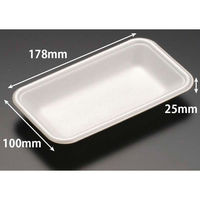 リスパック 発泡トレー J-18-10T(S) 白 FGPC062 1ケース(2400個(100個×24)（直送品）