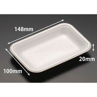 リスパック 発泡トレー J-15-10C(S) 白 FGPC011 1ケース(3200個(100個×32)（直送品）