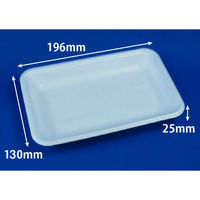 リスパック 発泡トレー J-20-13T(S) 白 FGPC147 1ケース(2000個(100個×20)（直送品）