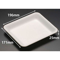 リスパック 発泡トレー J-20-17T(S) 白 FGPC206 1ケース(1600個(100個×16)（直送品）