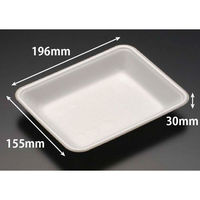 リスパック 発泡トレー J-20-16F(S) 白 FGPC198 1ケース(1600個(100個×16)（直送品）