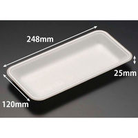 リスパック 発泡トレー J-25-12T(S) 白 FGPC312 1ケース(1500個(100個×15)（直送品）