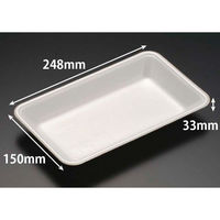 リスパック 発泡トレー J-25-15U(S) 白 FGPC361 1ケース(1200個(100個×12)（直送品）