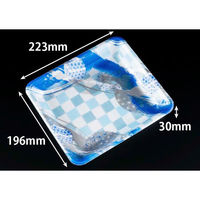 リスパック 発泡トレー J-20-22F めい青 FLFG754 1ケース(1200個(100個×12)（直送品）