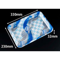 リスパック 発泡トレー GP560 めい青 FLGP792 1ケース(400個(50個×8)（直送品）