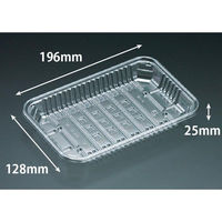 リスパック 透明トレー バイオPET AC-20-13T FSFV940 1ケース(1200個(100（直送品）