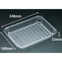 リスパック 透明トレー バイオPET AC-25-18U FSFV970 1ケース(600個(100個（直送品）