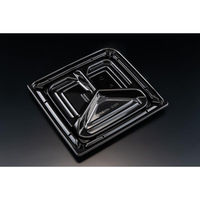 リスパック 惣菜容器 バイオカップ 優枠 20-22B-3S 黒 PABH482 1ケース(400個(50個×8)（直送品）