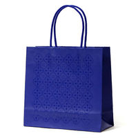 パックタケヤマ 紙手提袋 ST バンピーフラワー ワインレッド XZT68401 1ケース(100個(10個×10)（直送品）