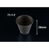 リスパック デザートカップ バイオ フィネオ FWS71-110 クロ H09T031 1ケース(500個(20個×25)（直送品）