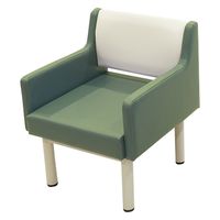 【軒先渡し】マツヨシ 連結ロビーチェア(肘掛付) 1人用 25329501 カーキグリーン MY-MZN10CM(1ニンヨウ)（直送品）