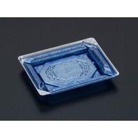 リスパック 刺身容器 バイオPET 美枠 15-12B 箔おし銀 FAPV042 1ケース(1200個(50個×24)（直送品）