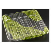 リスパック 透明トレー バイオPET AC-20-20F はやて緑 FSFV844 1袋(50個)（直送品）