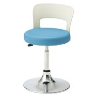 松吉医科器械 マツヨシ クランケチェア(背付) 25301600 ライトブルー MY-N3230R 1台（直送品）