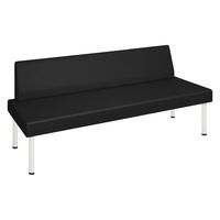 【軒先渡し】高田ベッド STスミス(01) 25298001 ビニルレザー黒 TB-1489-01(120X72CM) 1台（直送品）