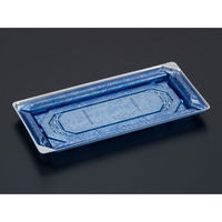 リスパック 刺身容器 バイオPET 美枠 25-12B 箔おし銀 FAPV552 1袋(50個)（直送品）