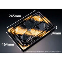 リスパック 刺身容器 楽ヶ峰 25-17B しょうえい金 FLHK600 1ケース(200個(50個×4)（直送品）