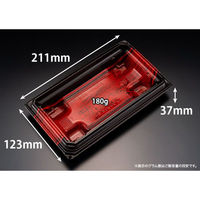 リスパック どんぶり容器 バイオデリカ 枠重 3-1B K-格式赤 RHBN257 1ケース(900個(50個×18)（直送品）