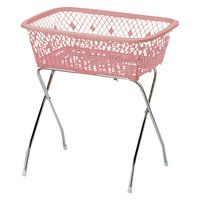 大信工業 脱衣カゴ ゴム足付 23528900 ピンク DP-10(ゴムアシツキ) 1台（直送品）