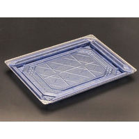 リスパック 刺身容器 バイオPET 美枠 25-18B 箔おし銀 FAPV612 1袋(50個)（直送品）